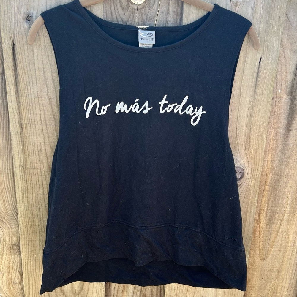 Black muscle tank